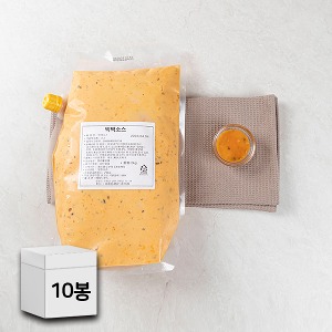 유니푸드 빅벅 소스 2kg x 10봉 대용량 치플레소스 포케 샐러드 이삭 토스트